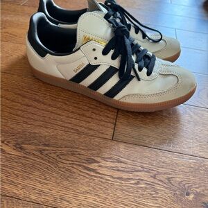 Adidas Samba OG Tan and Black Sneakers size 7.5 women’s